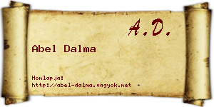 Abel Dalma névjegykártya